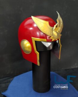 captain falcon helmet resin cast fast zero cosplay props shoulder pouldron and shin guards inspired
