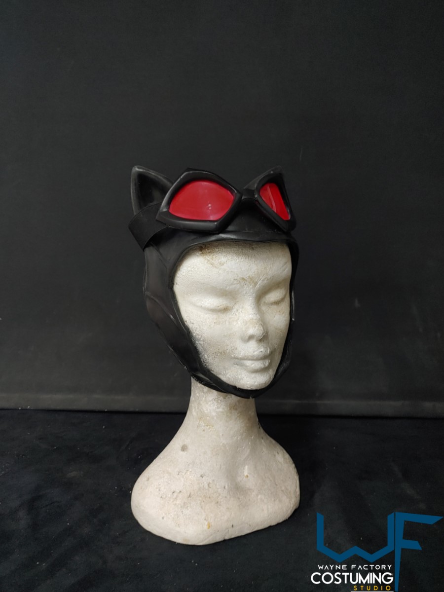 catwoman cosplay mask and goggles arkham knight city costume dc comics batman version