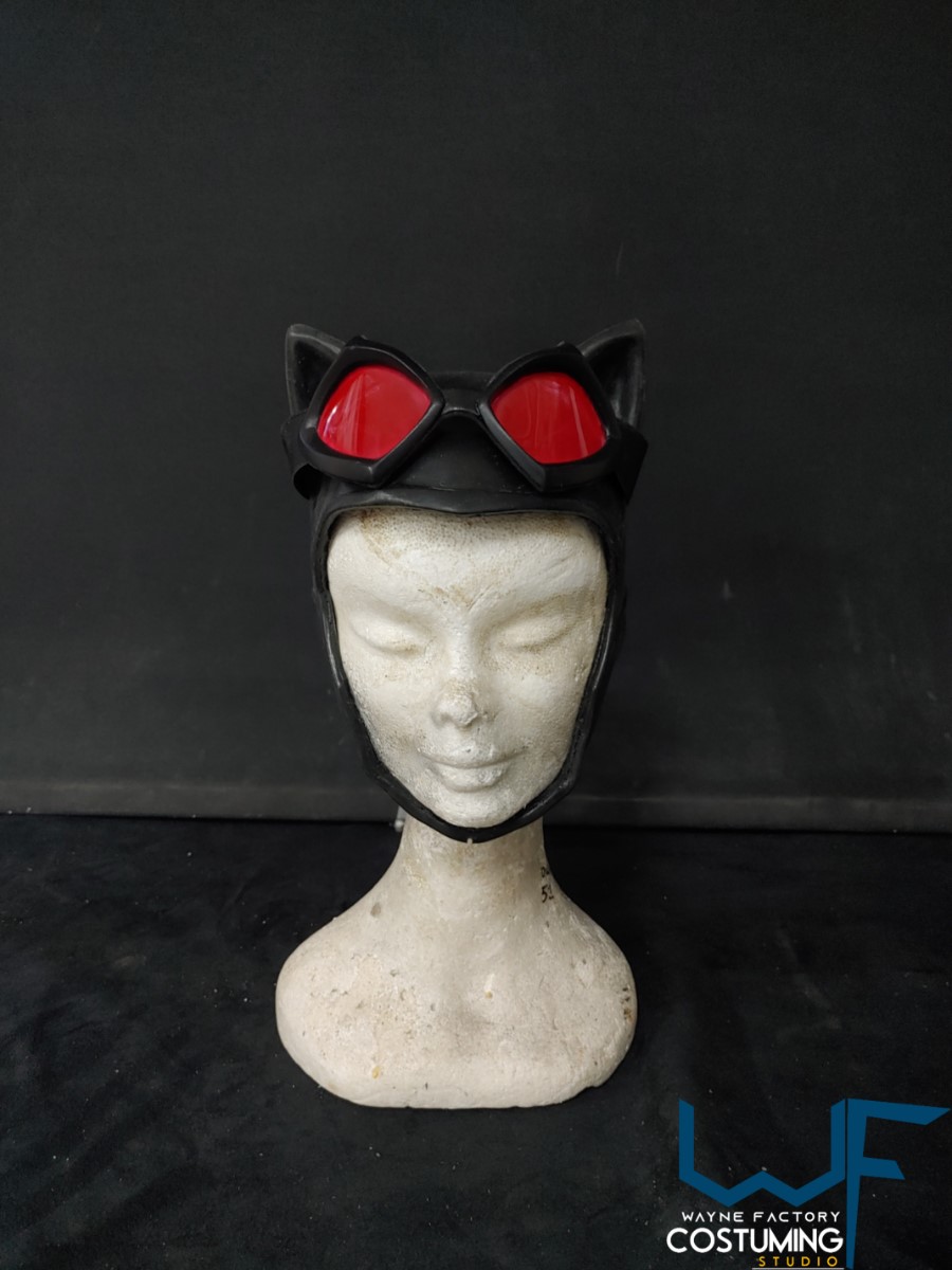 catwoman cosplay mask and goggles arkham knight city costume dc comics batman version