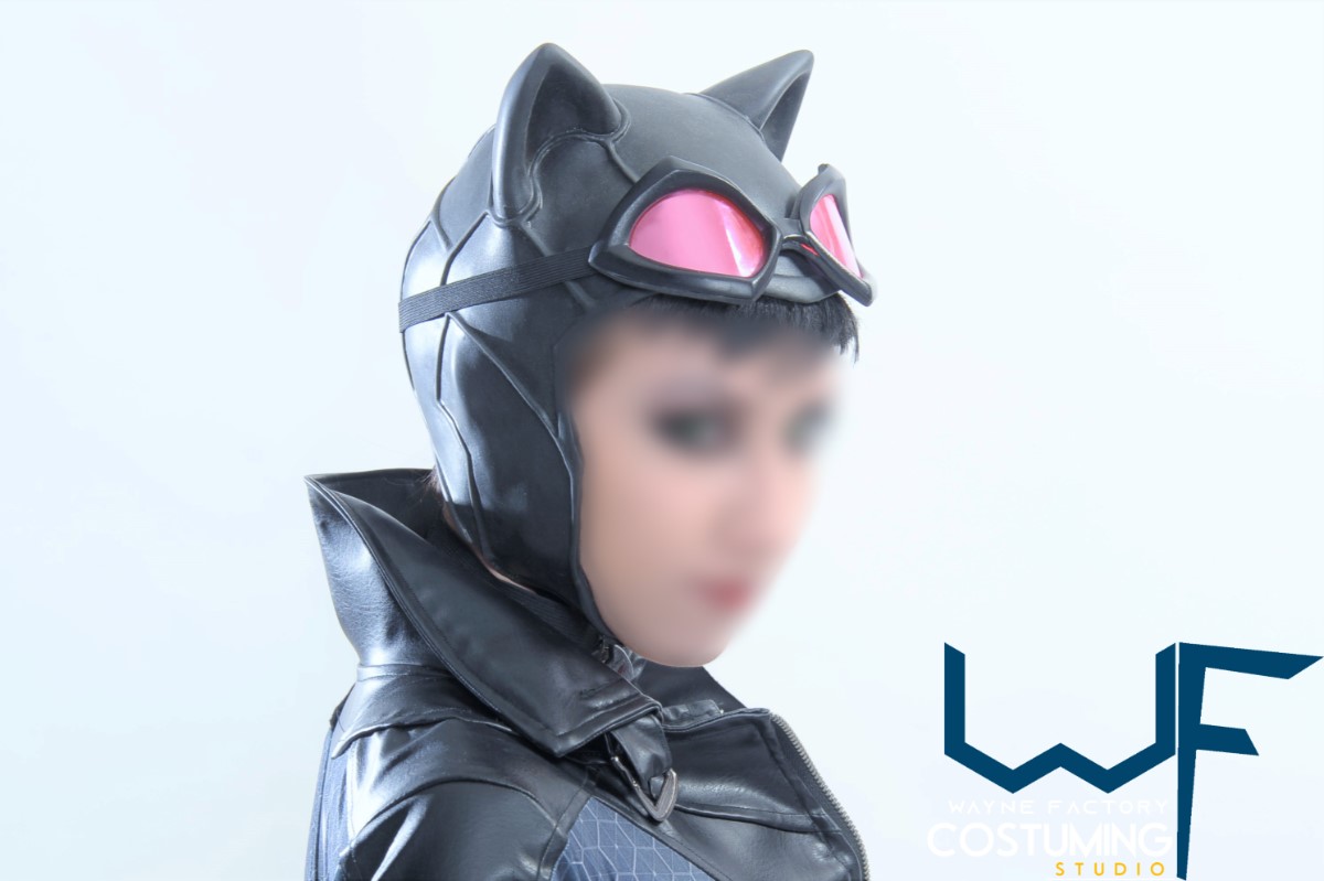 catwoman cosplay mask and goggles arkham knight city costume dc comics batman version