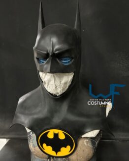 batman jla version justice league costume cosplay mask/cowl suit screen print tactical mask and version, superman vs batman armor logo emblem