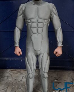 muscle suit cosplay costume under suit foam pads superhero pump fitness spandex lycra