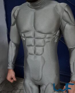 muscle suit cosplay costume under suit foam pads superhero pump fitness spandex lycra