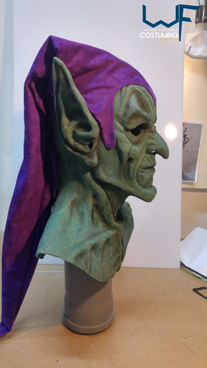 green goblin mask/cowl spiderman marvel ispired comics cosplay costume