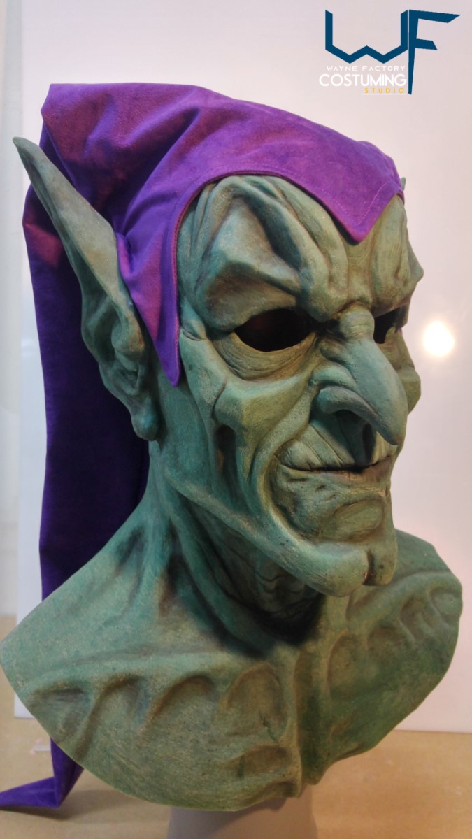 green goblin mask/cowl spiderman marvel ispired comics cosplay costume