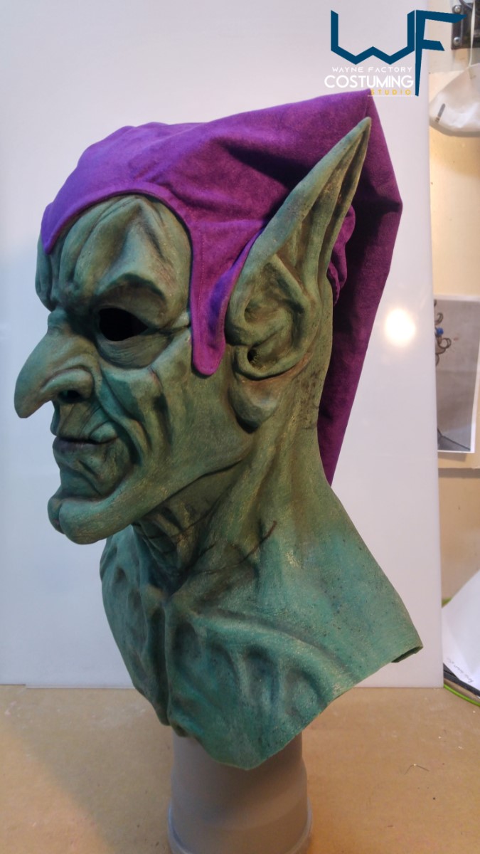 green goblin mask/cowl spiderman marvel ispired comics cosplay costume