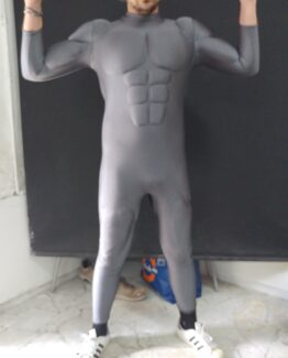 muscle suit cosplay costume under suit foam pads superhero pump fitness spandex lycra