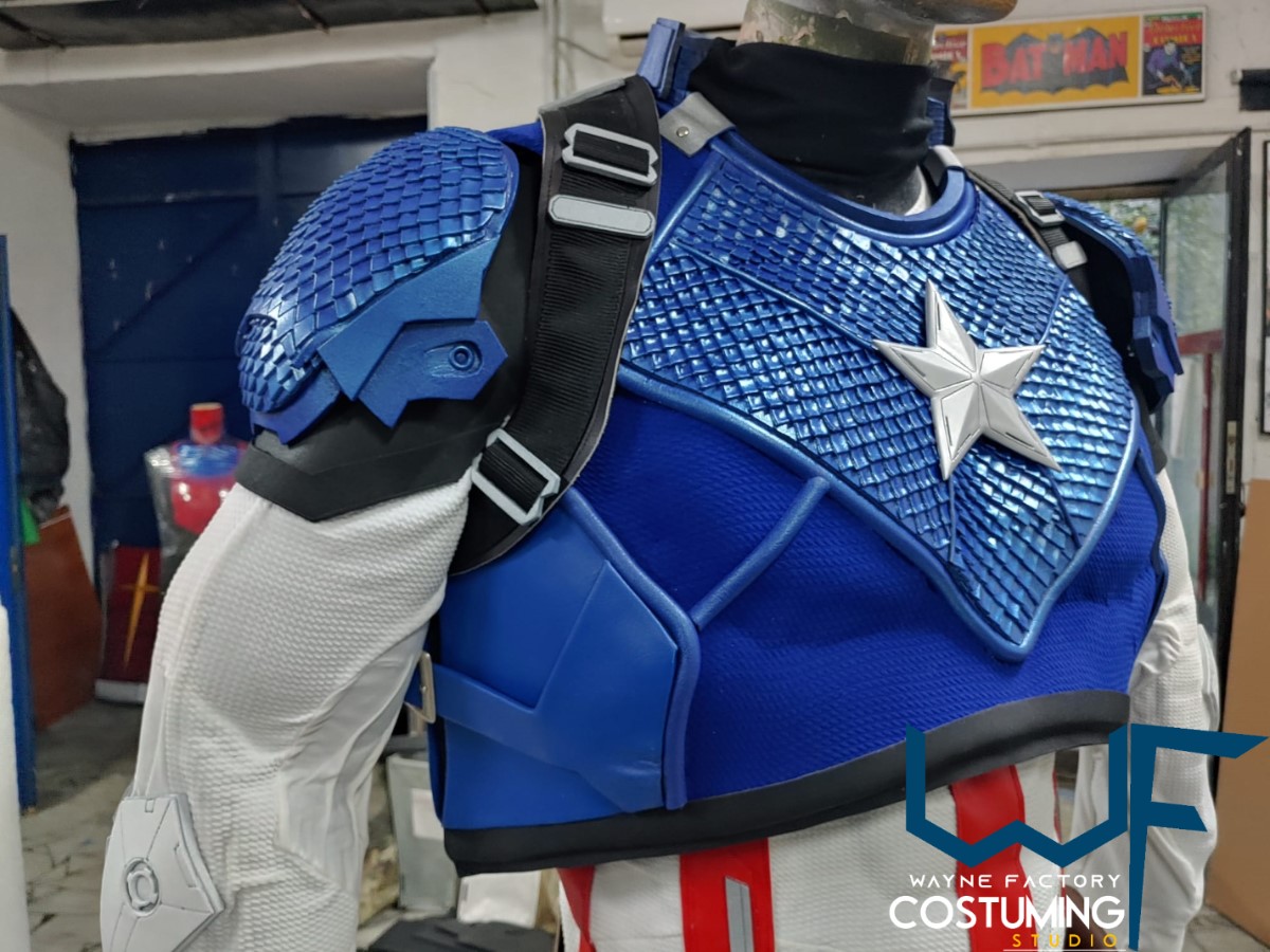 captain america avengers custom costume version cap original marvel comics cosplay inspired helmet belt harness shield