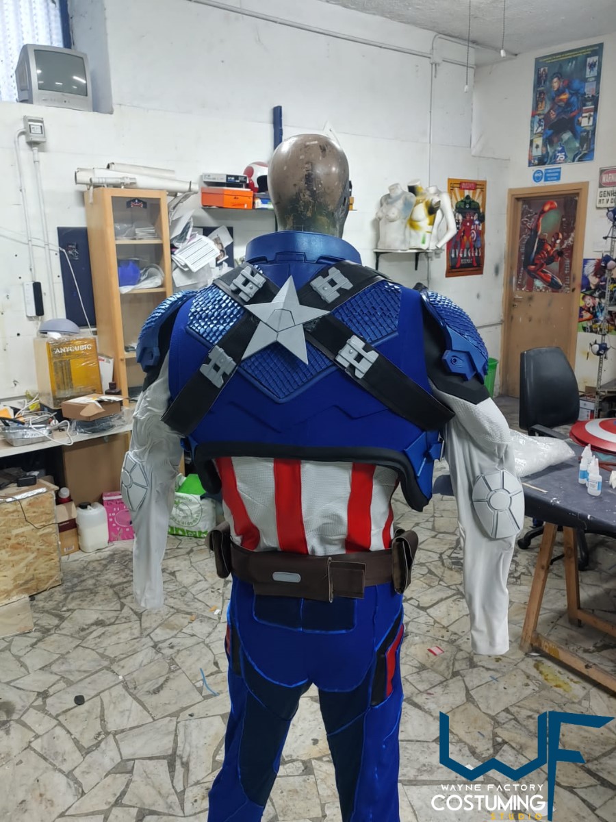 captain america avengers custom costume version cap original marvel comics cosplay inspired helmet belt harness shield