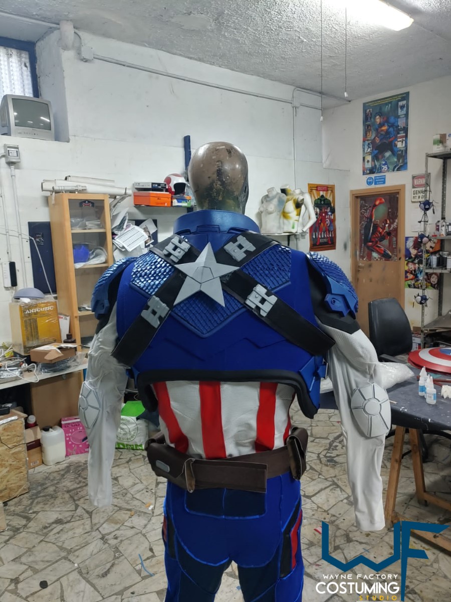 captain america avengers custom costume version cap original marvel comics cosplay inspired helmet belt harness shield