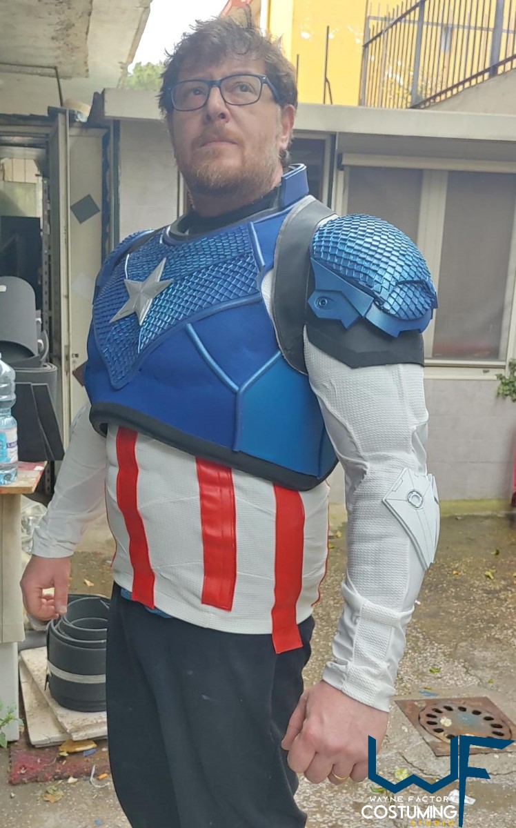 captain america avengers custom costume version cap original marvel comics cosplay inspired helmet belt harness shield