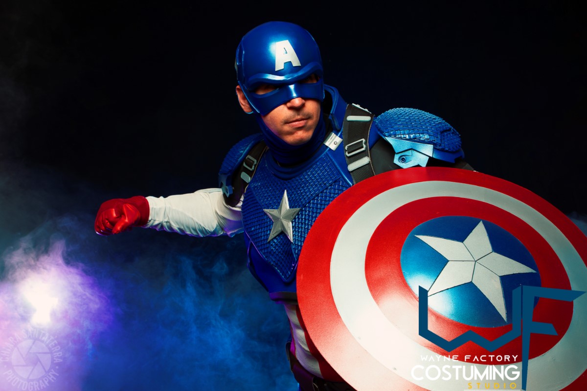 captain america avengers custom costume version cap original marvel comics cosplay inspired helmet belt harness shield