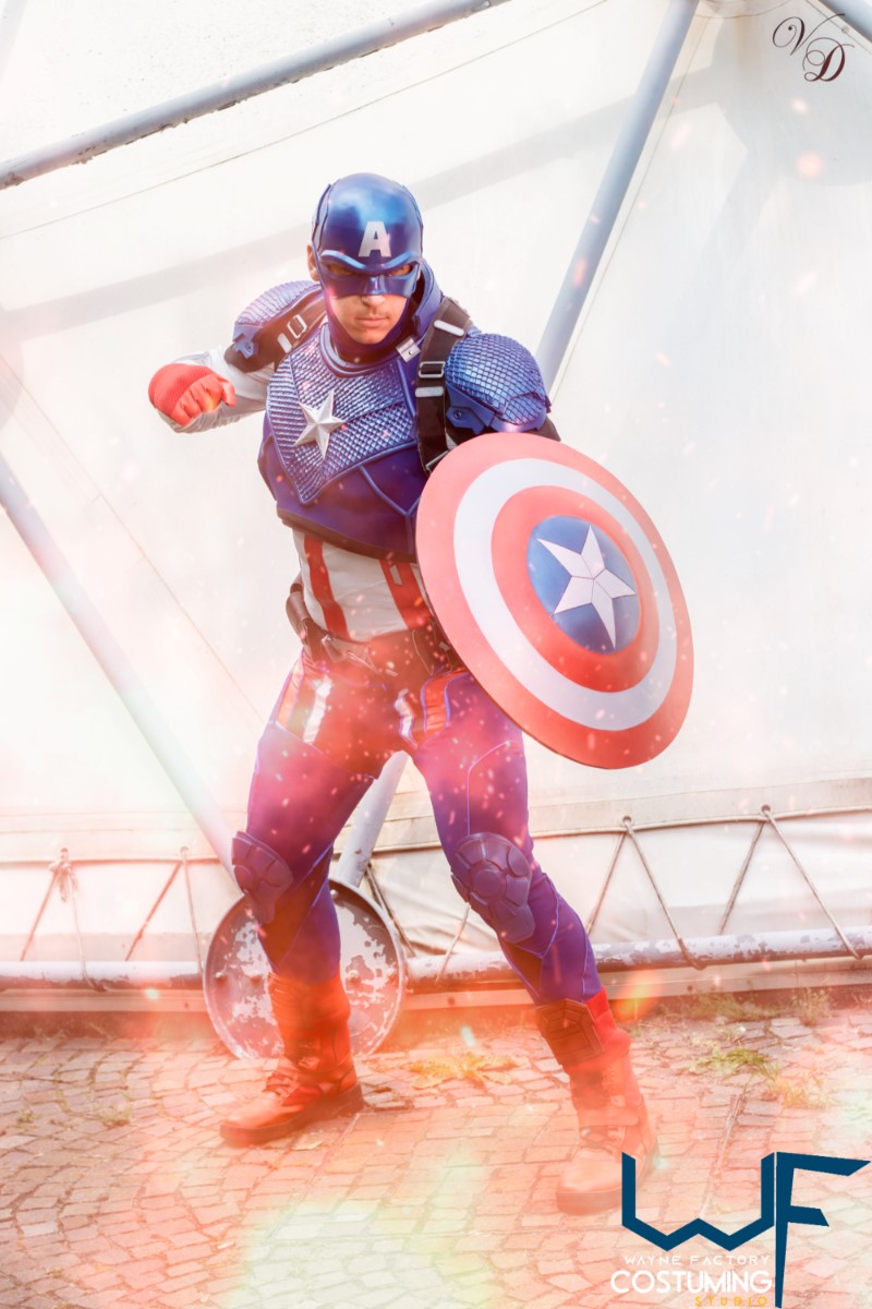 captain america avengers custom costume version cap original marvel comics cosplay inspired helmet belt harness shield