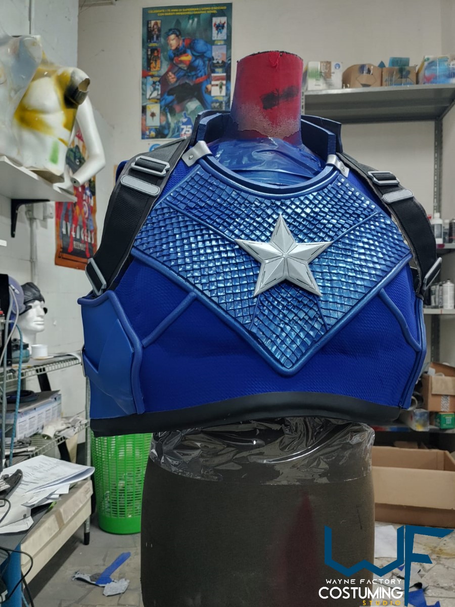 captain america avengers custom costume version cap original marvel comics cosplay inspired helmet belt harness shield
