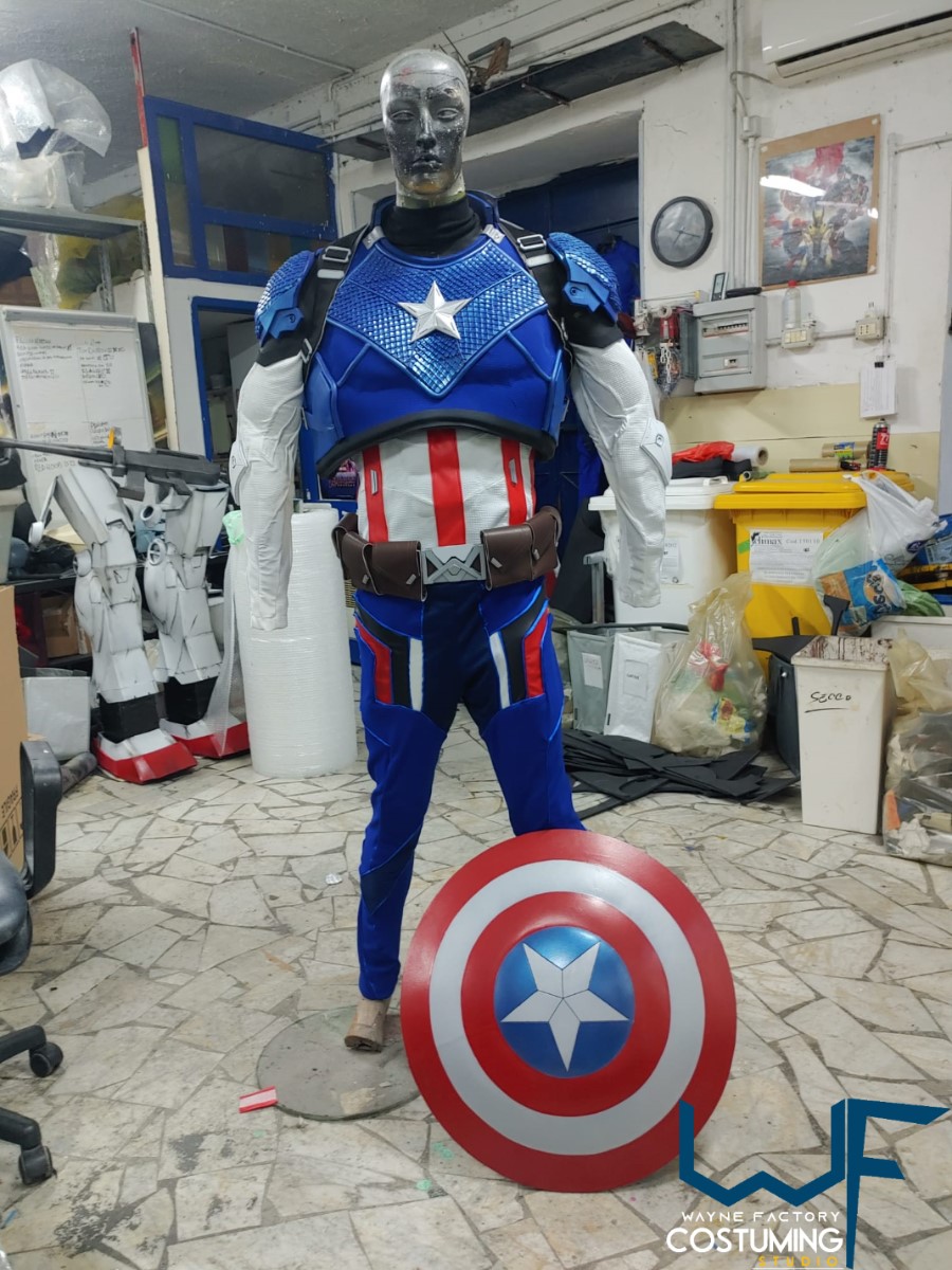 captain america avengers custom costume version cap original marvel comics cosplay inspired helmet belt harness shield