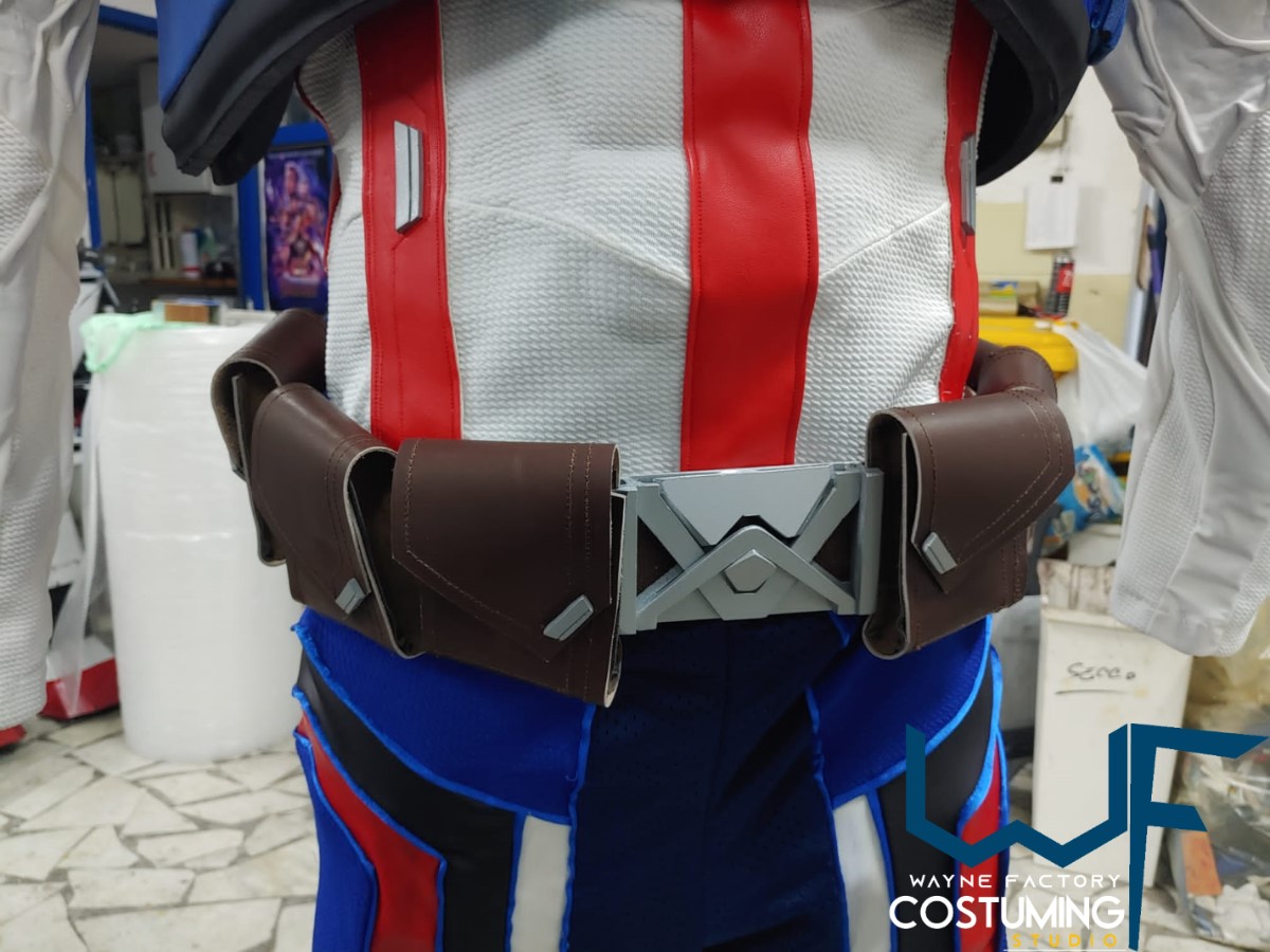 captain america avengers custom costume version cap original marvel comics cosplay inspired helmet belt harness shield