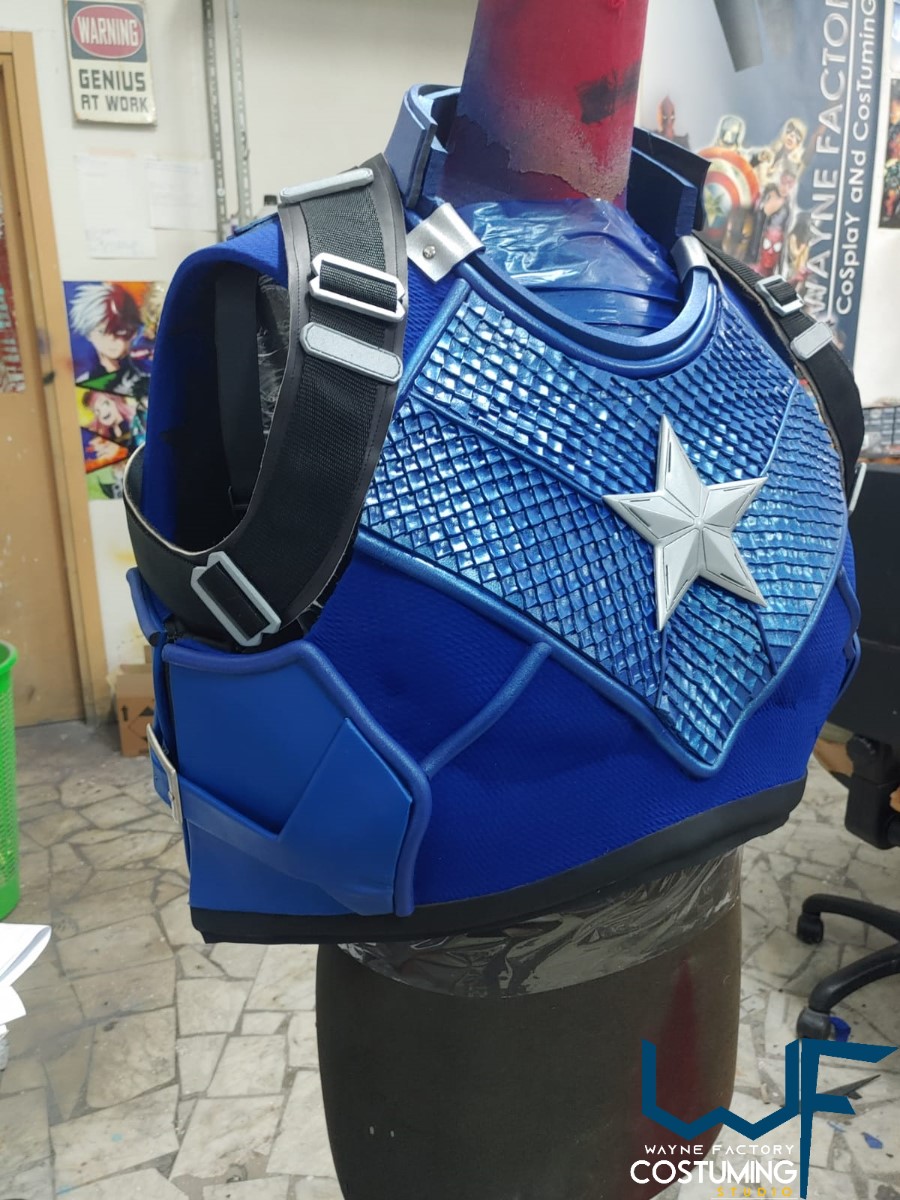 captain america avengers custom costume version cap original marvel comics cosplay inspired helmet belt harness shield