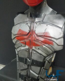 red hood armor dc comics cosplay inspired with helmet