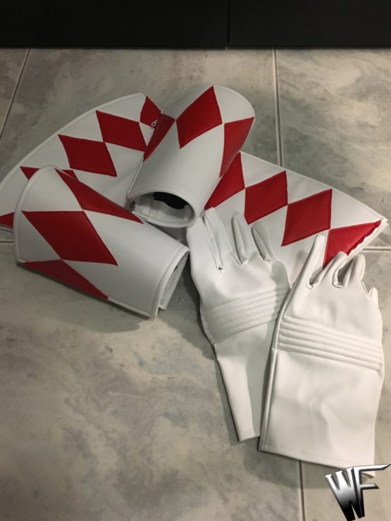 Power ranger cosplay gloves and bracers cuffs