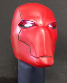 Red hood cosplay helmet