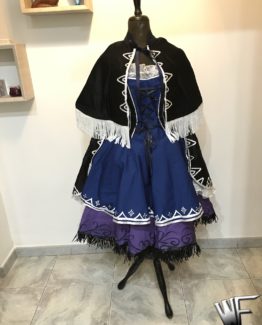 blue and purple dress cosplay