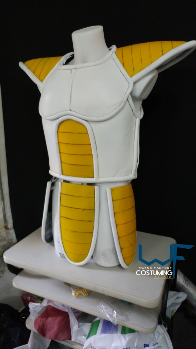 vegeta armor and muscle suit cosplay costume inspired dragon ball