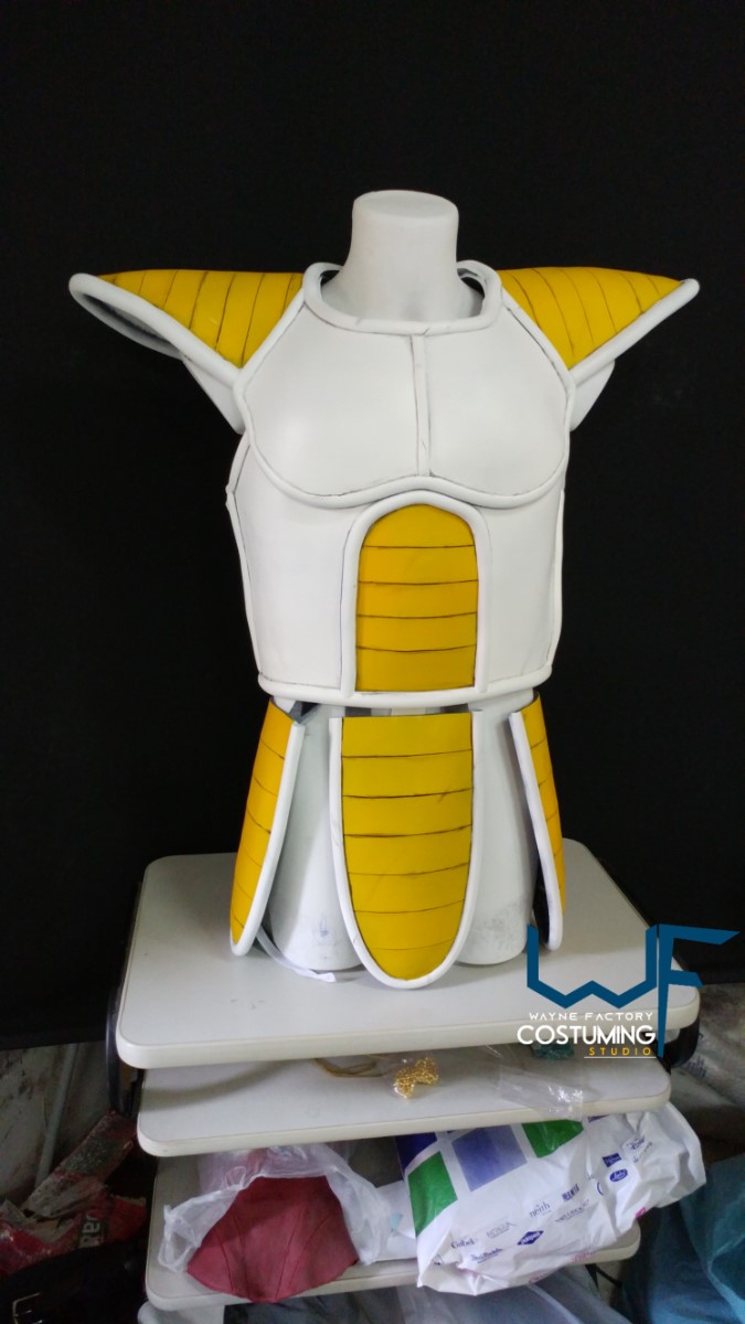 vegeta armor and muscle suit cosplay costume inspired dragon ball