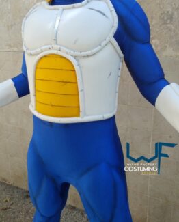 vegeta armor and muscle suit cosplay costume inspired dragon ball