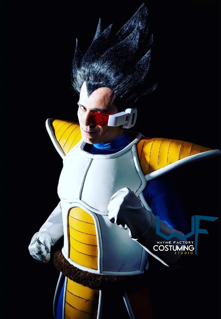 vegeta armor and muscle suit cosplay costume inspired dragon ball