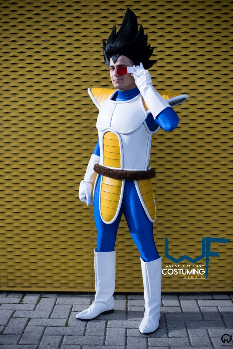 vegeta armor and muscle suit cosplay costume inspired dragon ball