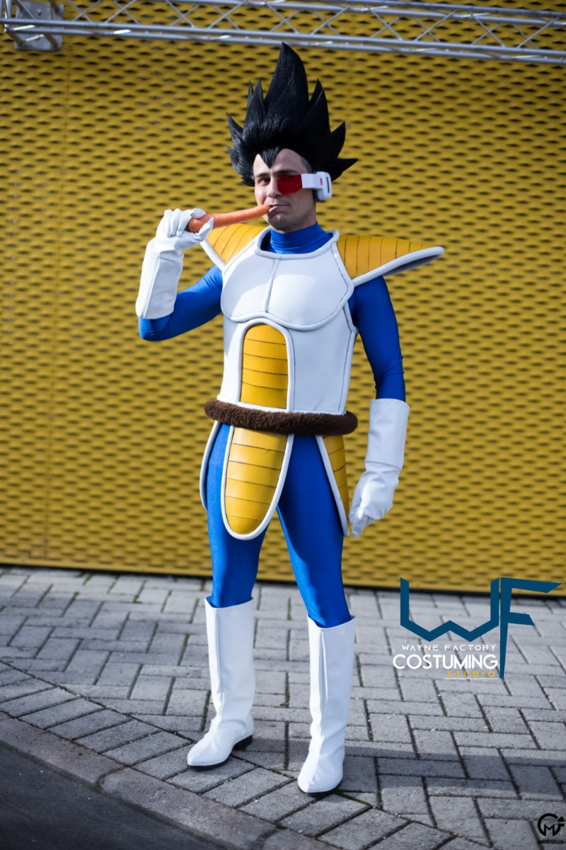 vegeta armor and muscle suit cosplay costume inspired dragon ball