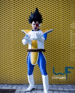 vegeta armor and muscle suit cosplay costume inspired dragon ball