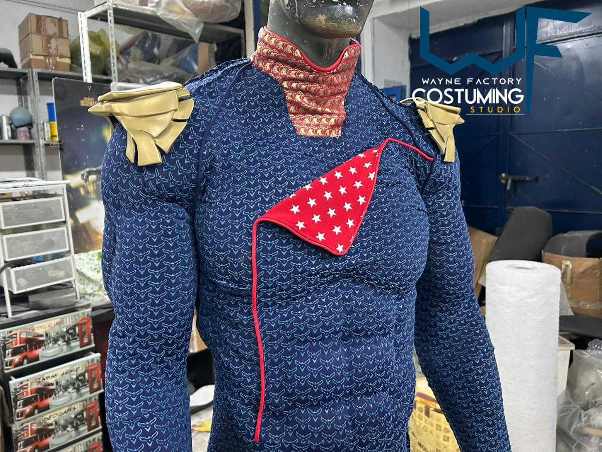 homelander cosplay props and costume inspired amazon series the boys screen printed