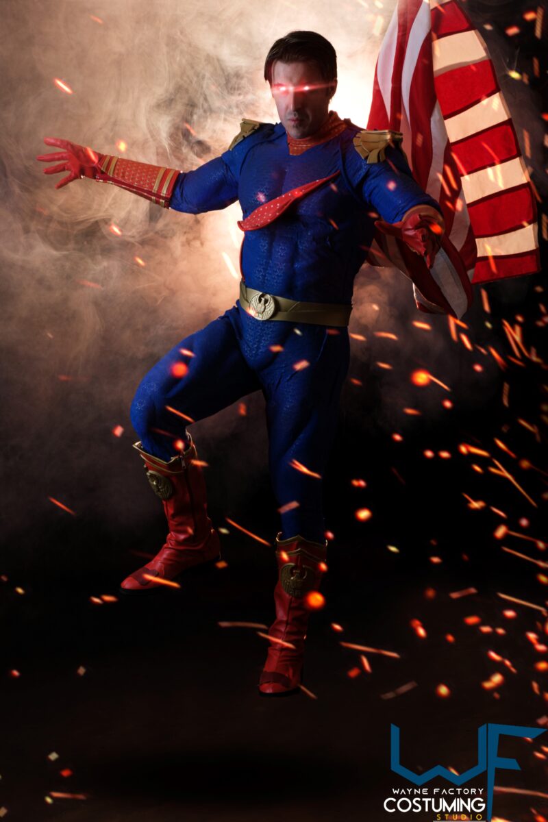 homelander cosplay props and costume inspired amazon series the boys screen printed