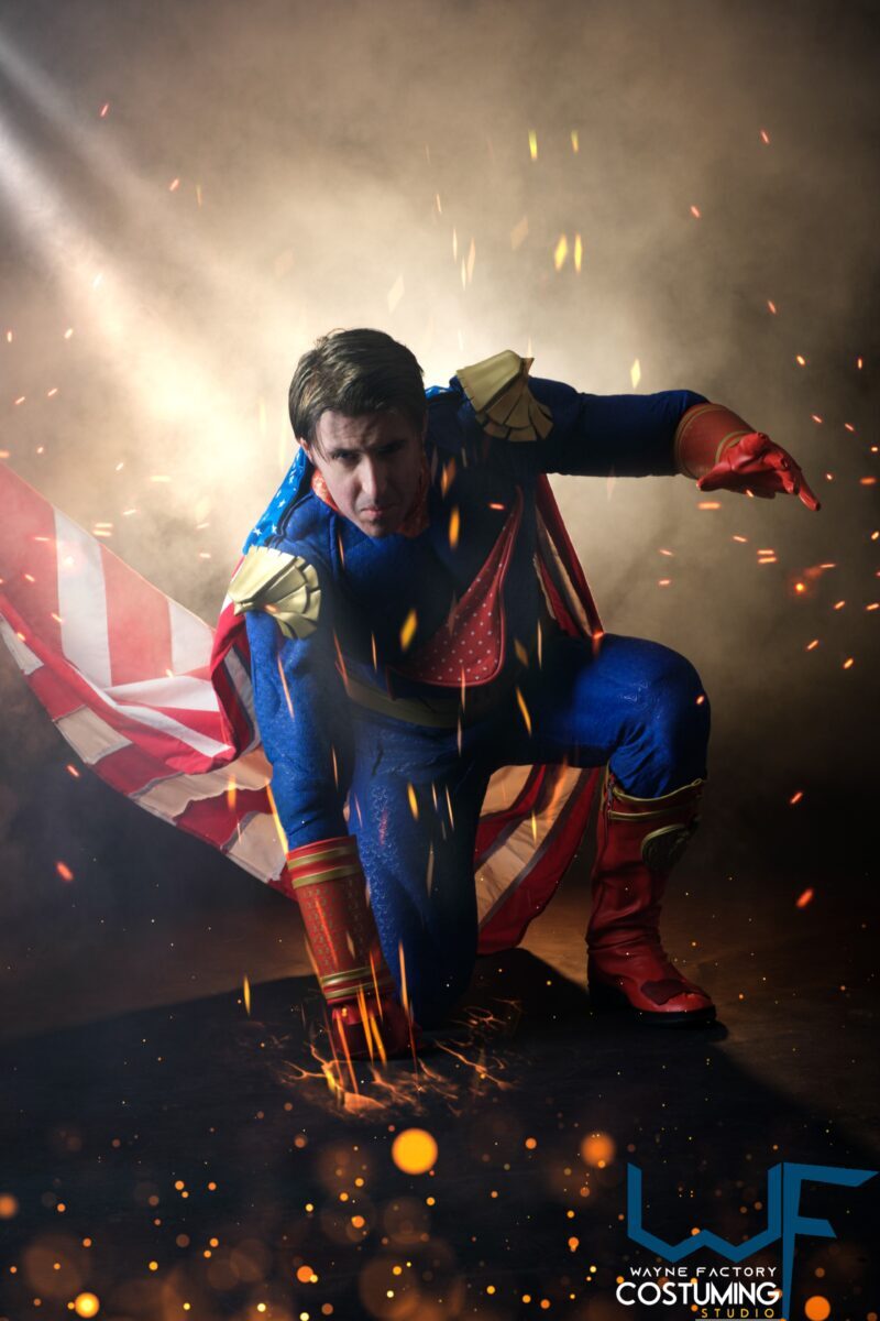 homelander cosplay props and costume inspired amazon series the boys screen printed