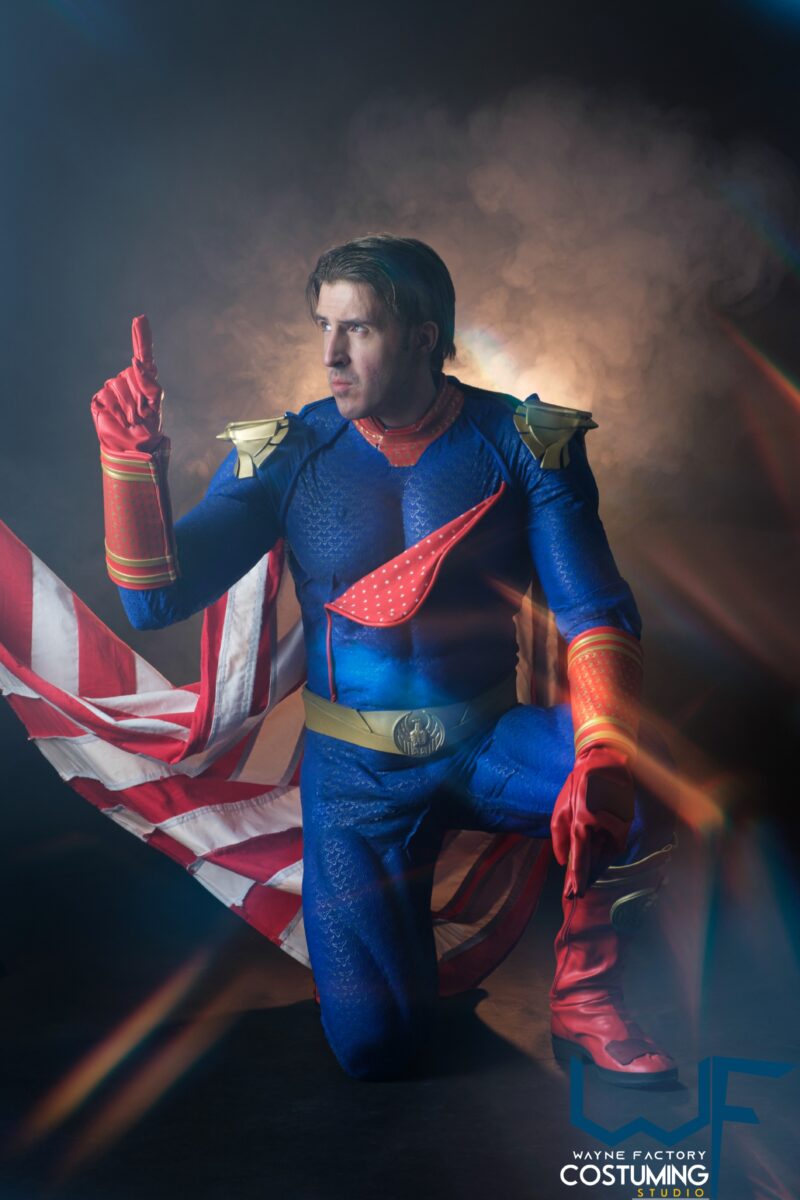 homelander cosplay props and costume inspired amazon series the boys screen printed