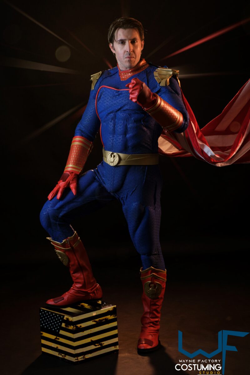 homelander cosplay props and costume inspired amazon series the boys screen printed