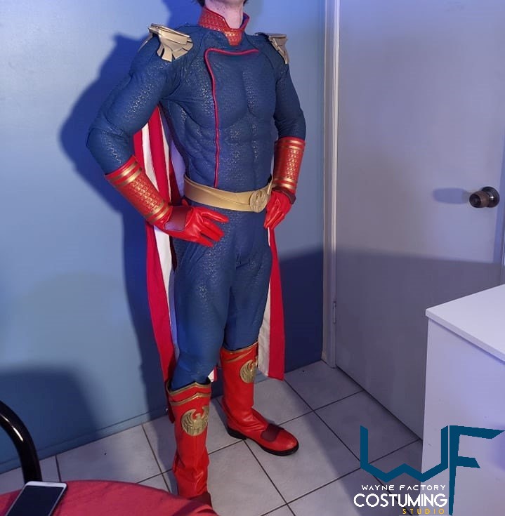 homelander cosplay props and costume inspired amazon series the boys screen printed