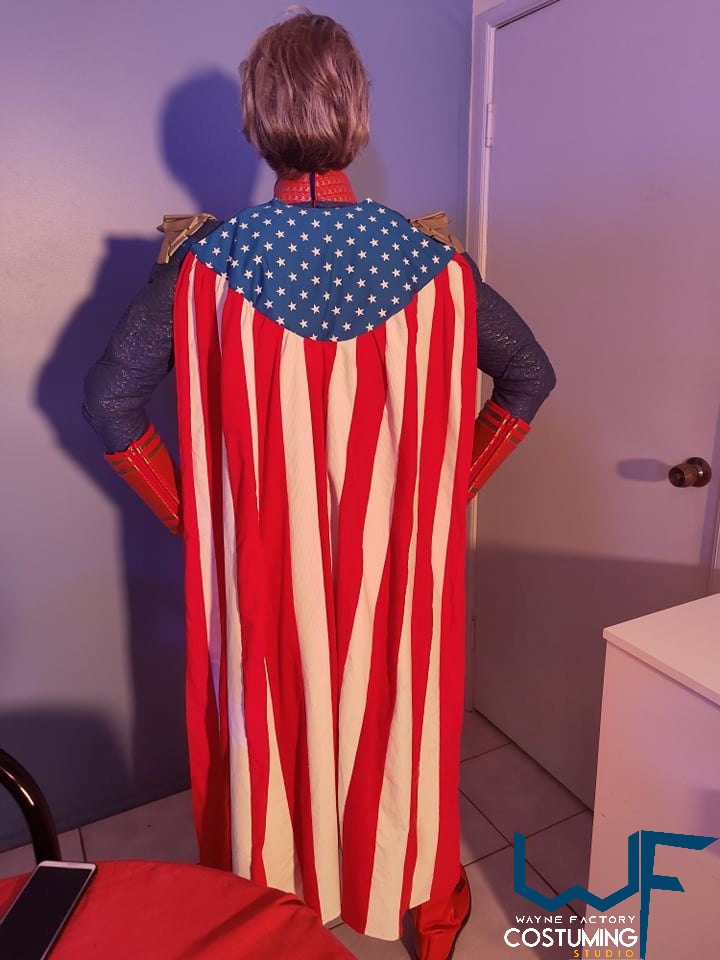 homelander cosplay props and costume inspired amazon series the boys screen printed