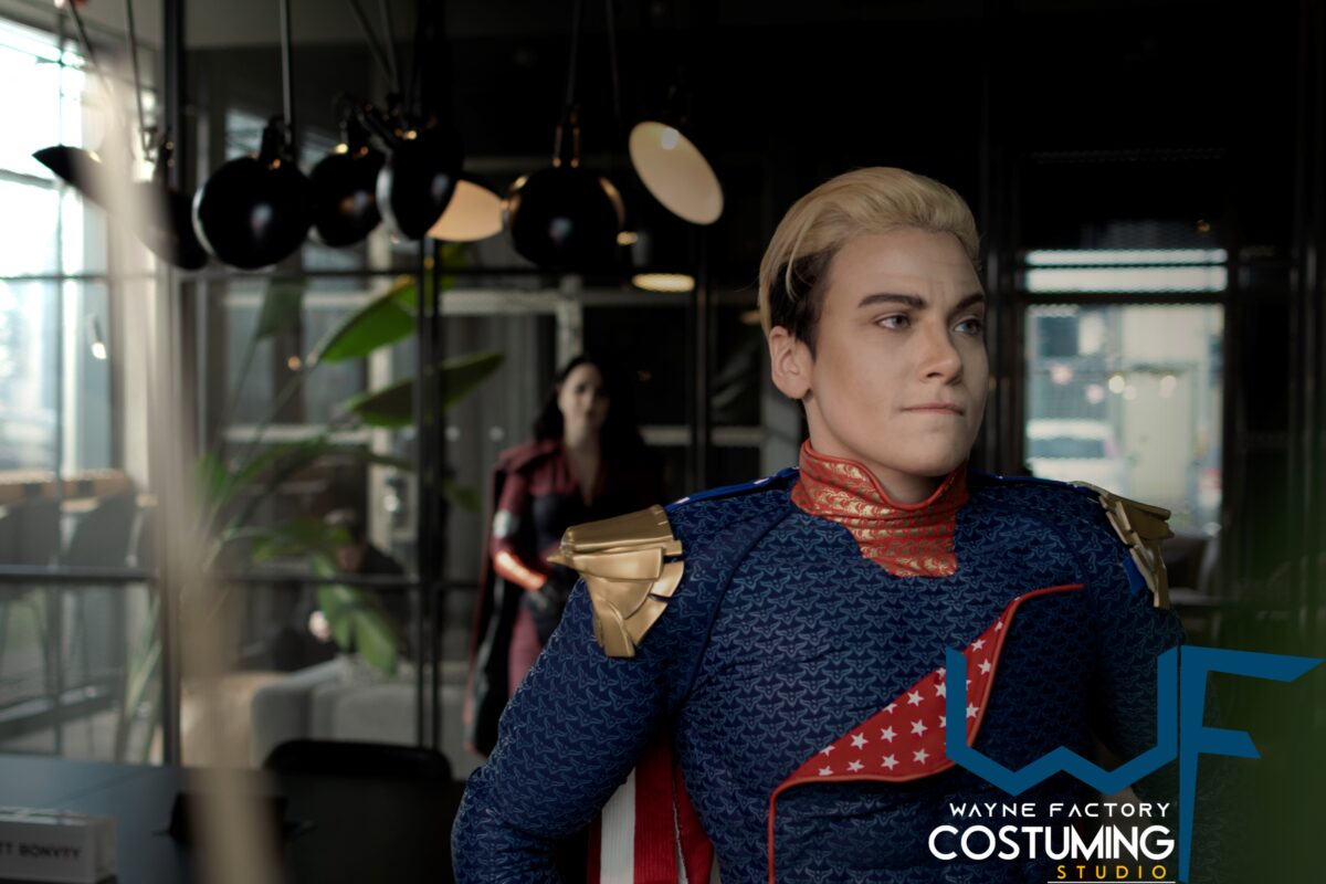 homelander cosplay props and costume inspired amazon series the boys screen printed