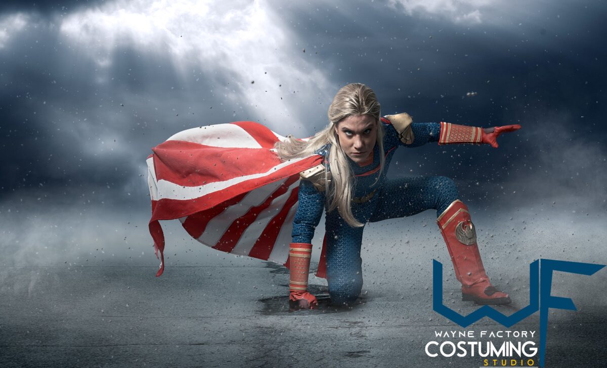 homelander cosplay props and costume inspired amazon series the boys screen printed