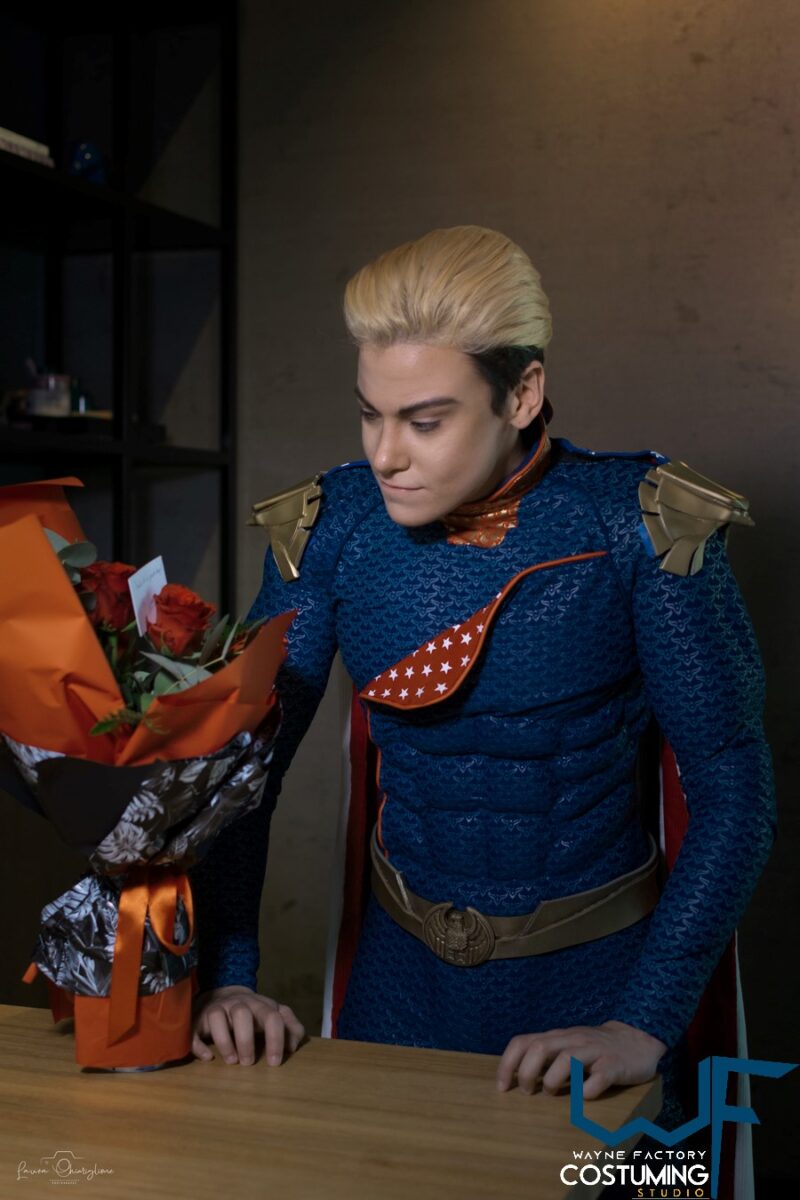homelander cosplay props and costume inspired amazon series the boys screen printed