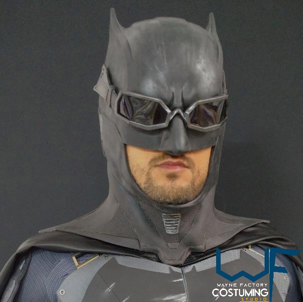 batman jla version justice league costume cosplay mask/cowl suit screen print tactical mask and version, superman vs batman armor logo emblem