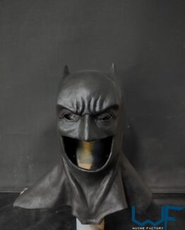 batman jla version justice league costume cosplay mask/cowl suit screen print tactical mask and version, superman vs batman armor logo emblem