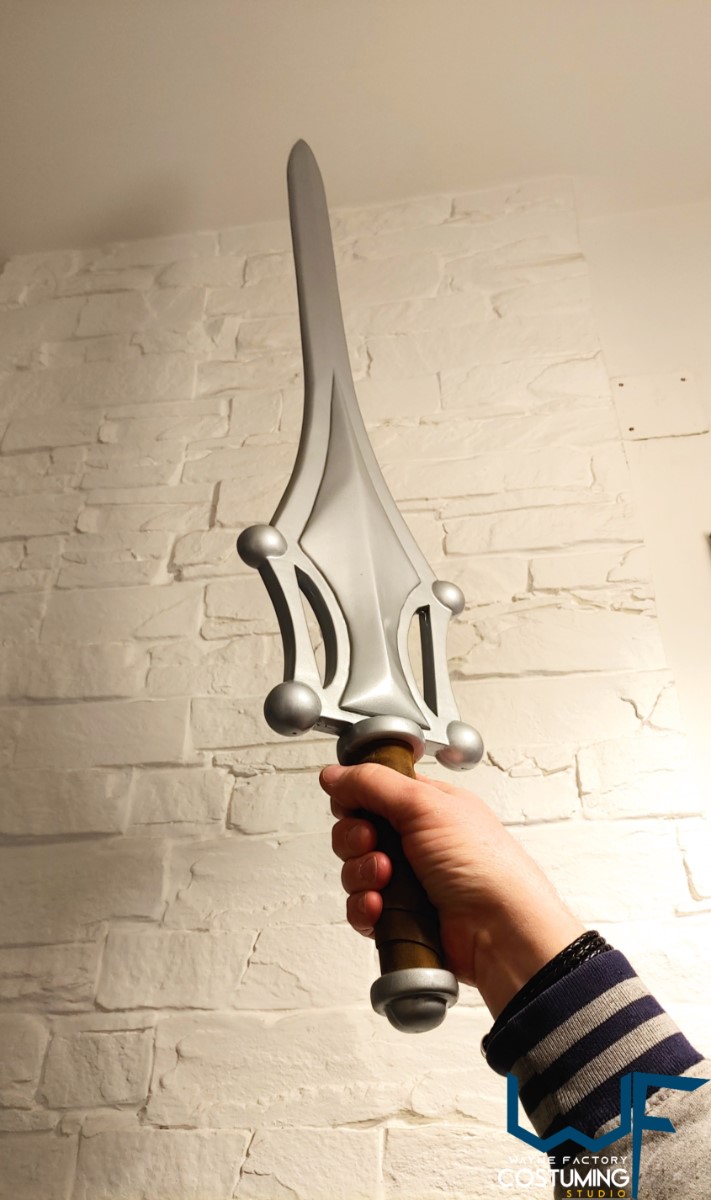Power Sword He-Man Masters of the Universe cospay costume inspired weapon silver and purple motu