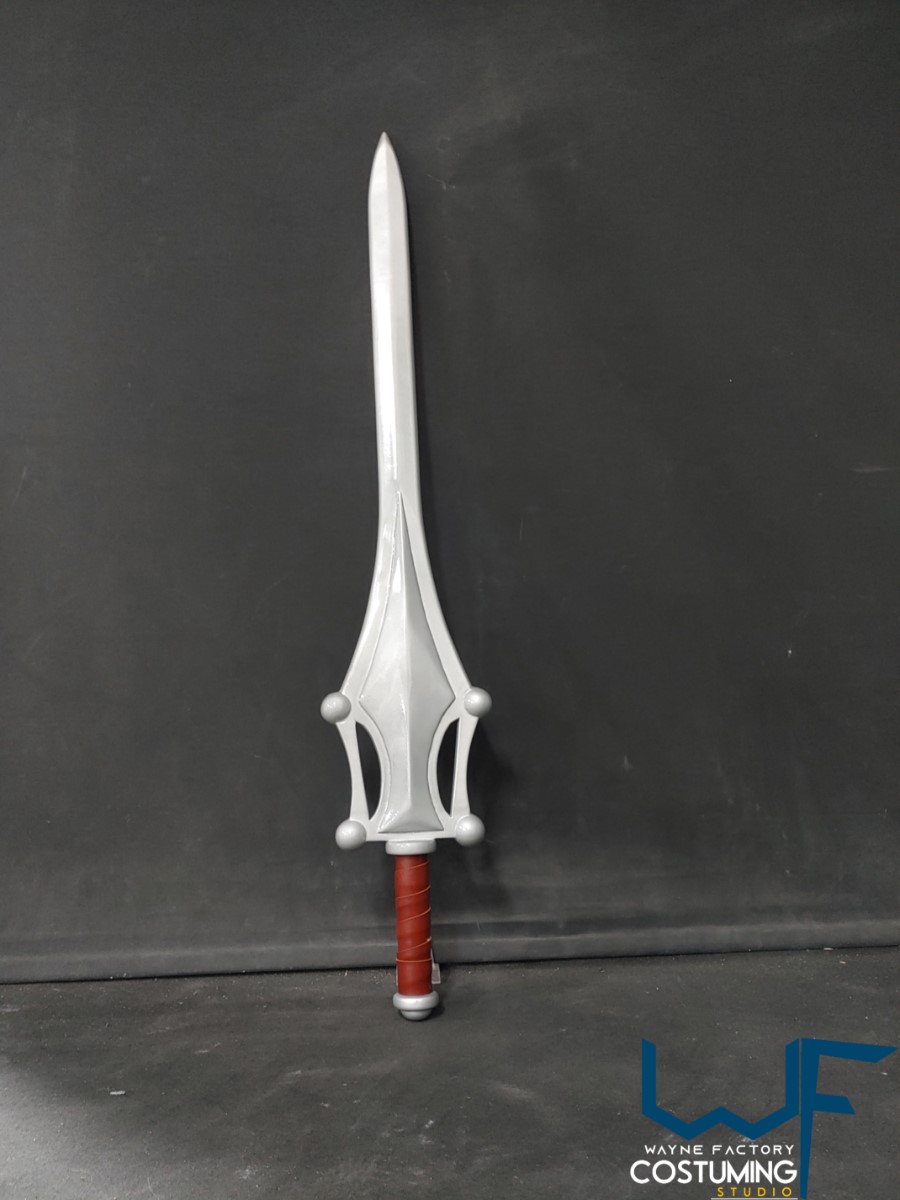 Power Sword He-Man Masters of the Universe cospay costume inspired weapon silver and purple motu