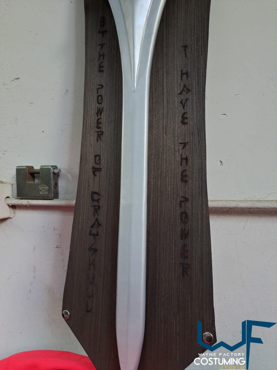Power Sword He-Man Masters of the Universe cospay costume inspired weapon silver and purple motu