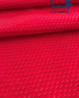 honey comb pattern texture screen printed fabric spandex lycra for cosplay and superhero elastic stretch tiles costume