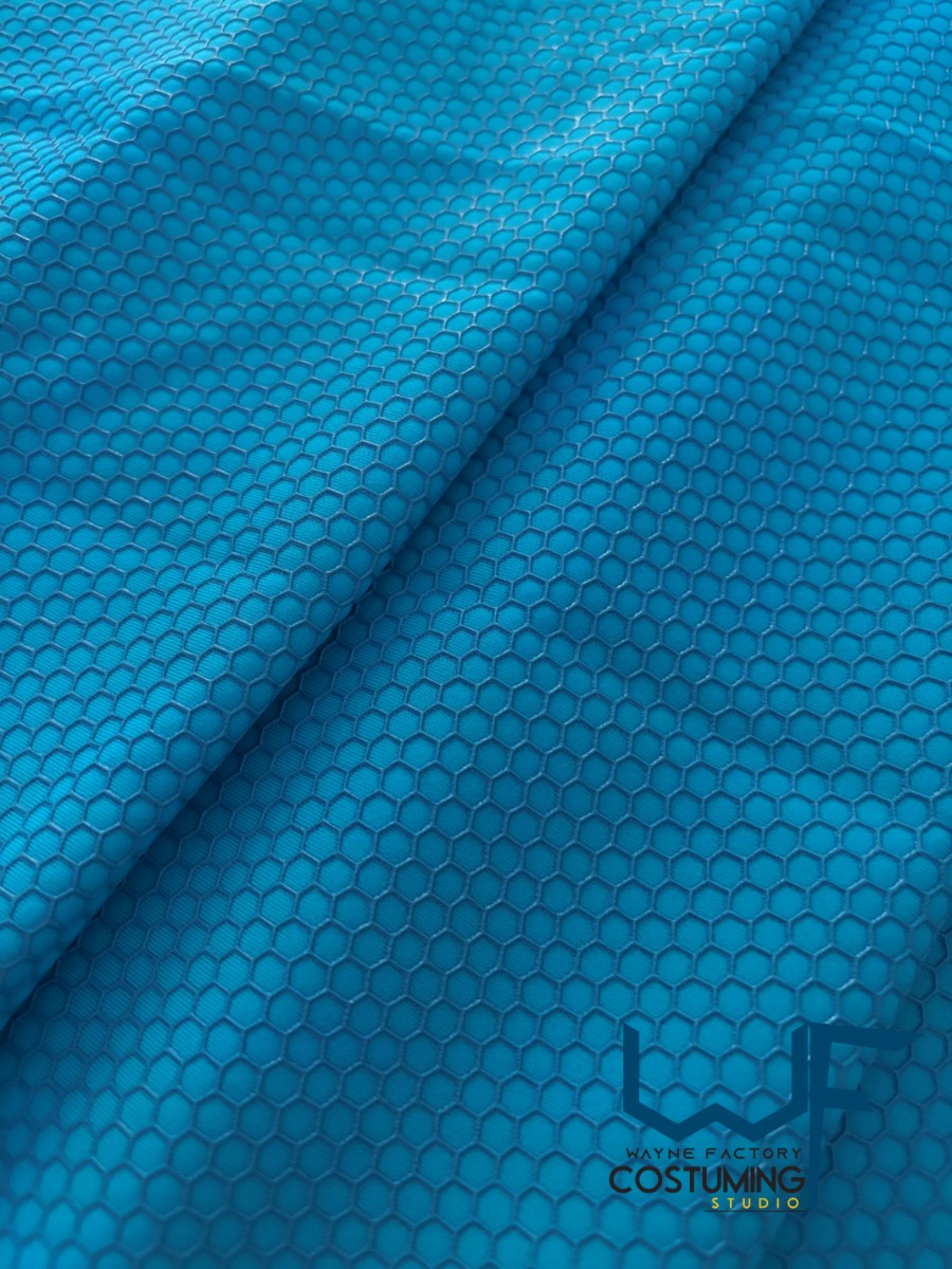 honey comb pattern texture screen printed fabric spandex lycra for cosplay and superhero elastic stretch tiles costume