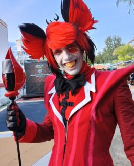 alastor hazbin hotel jacket and shirt cosplay costuming anime